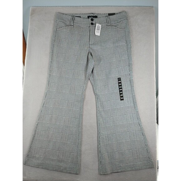 Torrid Studio Luxe Ponte Trouser A-Line Flare Pant Black /White Women's 20R New - Picture 1 of 10